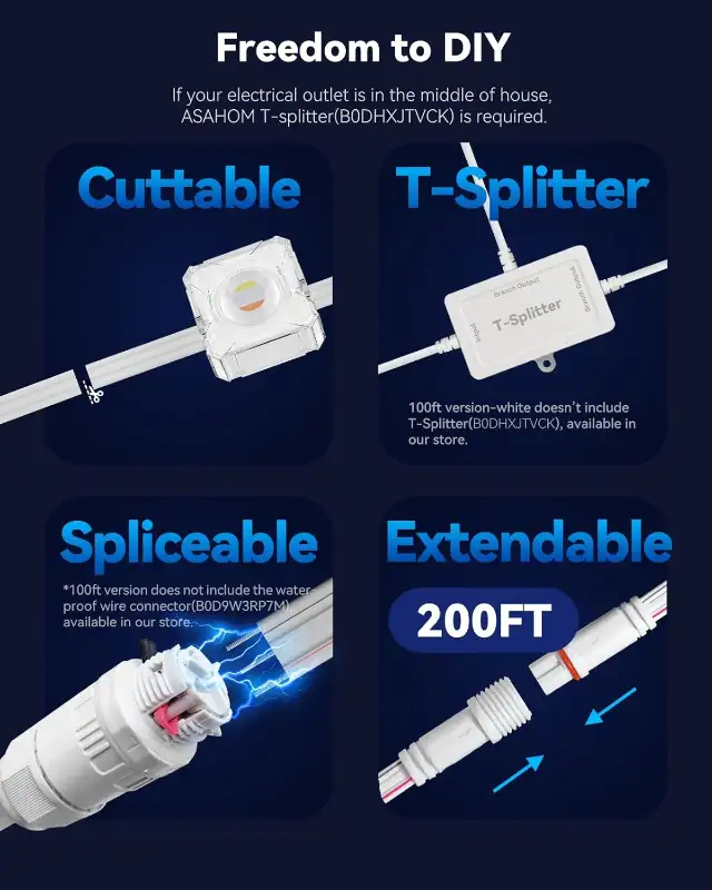 BNIB Permanent Outdoor Lights for House 100ft with 60 RGBCW LED in Outdoor Lighting in City of Toronto - Image 5