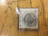 1937 1$ Canadian Silver Dollar Coin