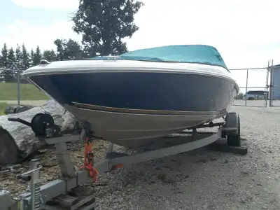 OPEN BOW 4.3 V6 MERC gently used lots of power 19 Feet. good for larger lakes such as lake Winnipeg...