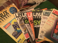 Magazines. Linux magazines from the 2000s.