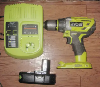 Ryobi Brushless Cordless Hammer Drill P251, Battery, Charger, View more