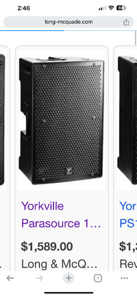 Yorkville PS12P speakers - mint condition
