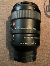 Sony 100mm f2.8 STF gm lens