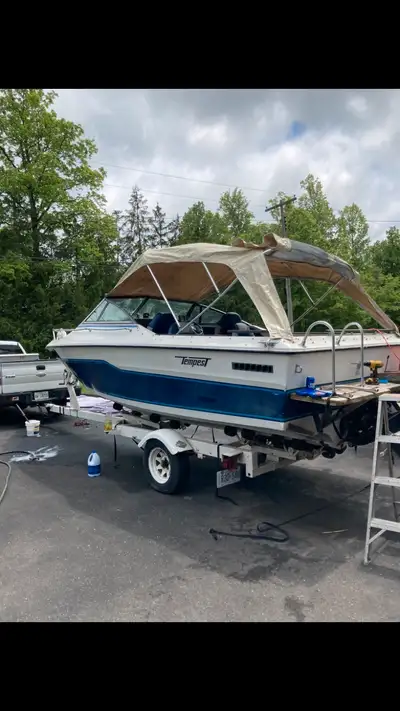 Been a great boat hate to see it go but I have to many newer seats ,140 hp will need some cosmetics...