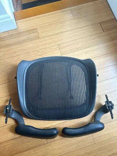 HERMAN MILLER AERON CHAIR REPLACEMENT PARTS ARM REST SET , View more