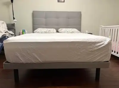 queen platform bed , View more