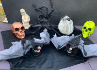 Halloween Bats, Skulls, Spider, Mummy 