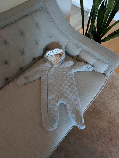 Warm quilted romper - 6-9 mm months, View more