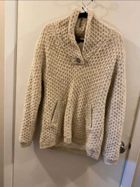 Kyber fleece lined wool women's sweater  M