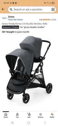 Graco Ready2Grow Double Stroller older model Ottawa Ottawa / Gatineau Area Preview