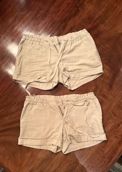Old navy women linen shorts (size 0) - $10 each , View more