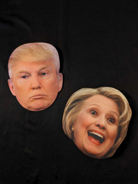HILARY-ous Pair Oversized Comfy Cosplay/Halloween USA Face Masks