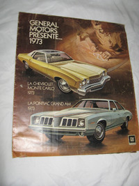 GM 1973 Chevrolet Pontiac Buick Oldsmobile Cadillac Brochure