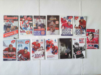13 vintage Montreal Canadiens pocket schedules set