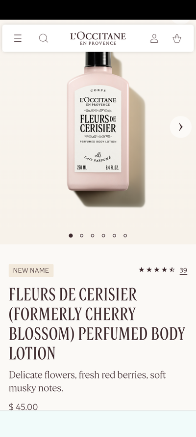 New L'OCCITANE Perfume Body Lotion, View more