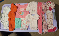 Baby Pj's Clothing Lot Size 3-12 Months