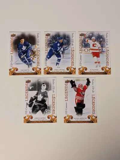 2023 Tim Hortons Legends Collector’s Series Canvas Legends – Lot Includes: Tim Horton #CL-1, Mike Ga...