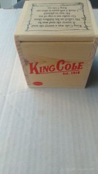 King Cole Wooden Display Promotional Boxes