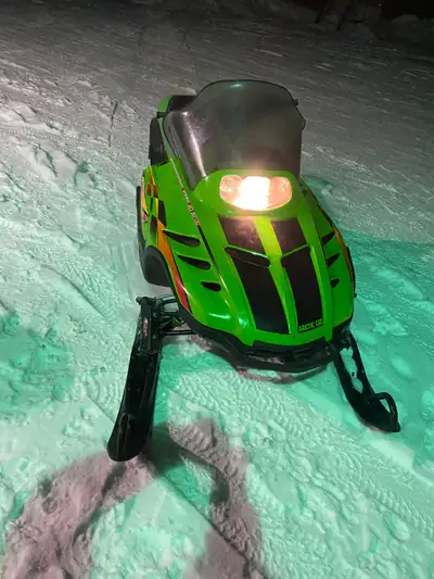 Kids are growing up sled is not being used like it use to. Body is in nice shape, windshield, hand w...