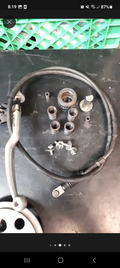 Complete clutch pack, with cover, cable, lever, perch, inner/outer All fiber/steel plates meet or ex...