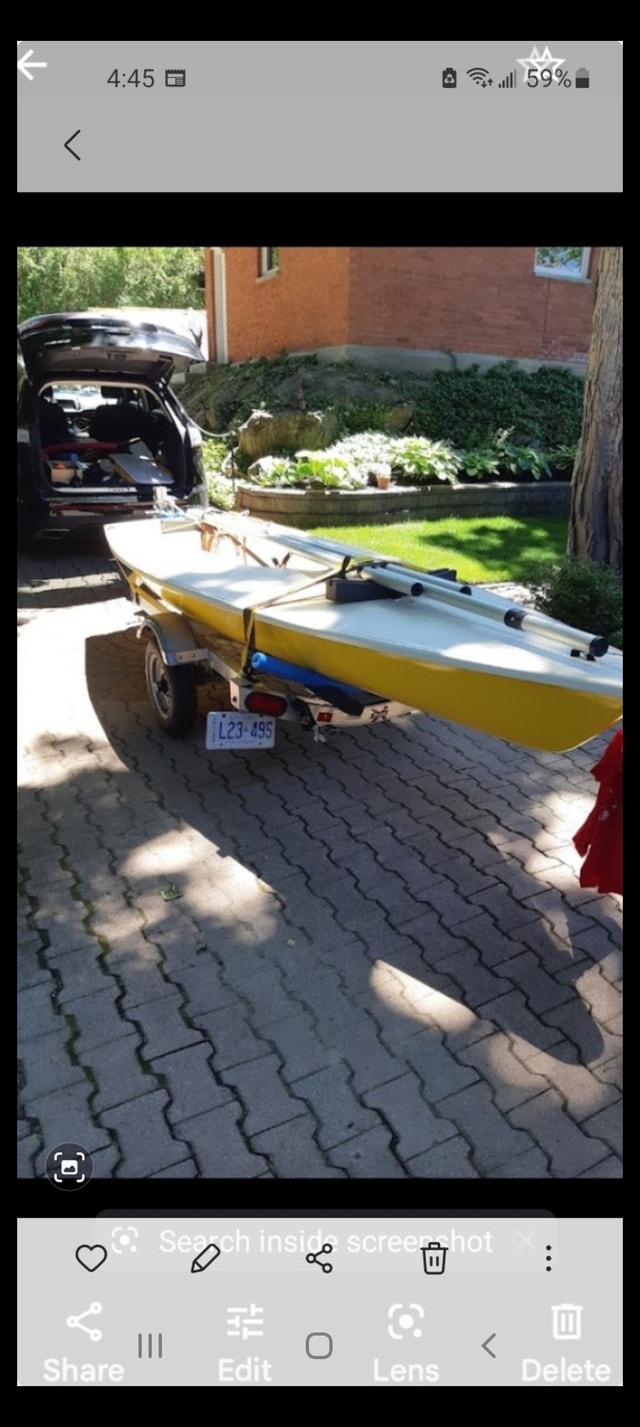 Laser 1 Sailboat Sailboats Barrie Kijiji