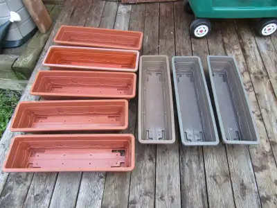 PLANT POTS - RECTANGULAR - multiple items, View more