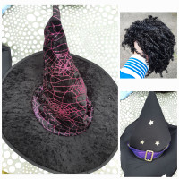 Halloween Costume Accessories $3.00ea witch hats and wig