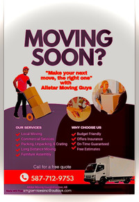 Allstar Moving Guys “Make your next move the right one”