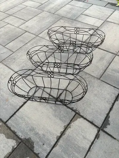 Iron Baskets - Outdoor Planters, View more