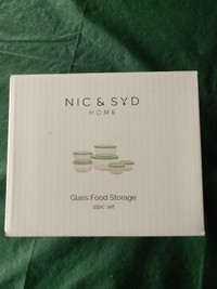 New Nic & Syd 12pc Glass Food Storage Set 