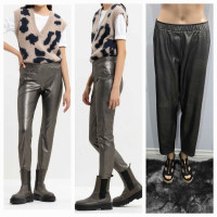 LUISA CERANOSkinny pants in a leather look Size 16