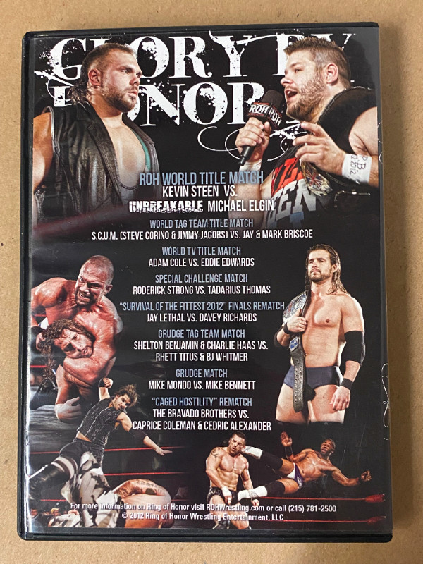 Wrestling DVD - Ring of Honor - Glory by Honor XI in CDs, DVDs & Blu-ray in City of Toronto - Image 2