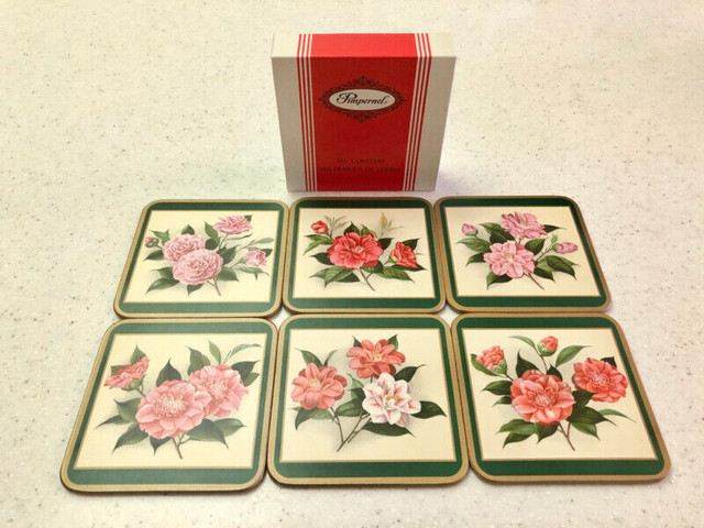 Pimpernel Coasters - Camillias - Set of 6 in Kitchen & Dining Wares in Markham / York Region