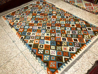 7x10 Afghan Kilim, area rug, kilim rug,  rugs large, handmade or