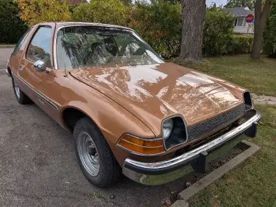 For sale 1977 Pacer hatchback, 6 cylinders automatic,in good general condition, a bit of cosmetic re...
