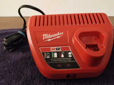 Milwaukee  12 V battery charger, View more