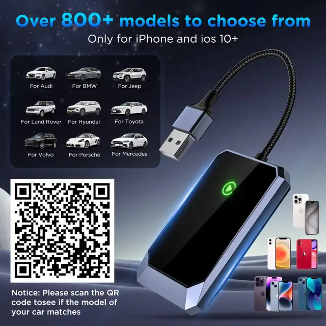Wireless Carplay Adapter, Converts Wired to Wireless  in General Electronics in Markham / York Region - Image 4