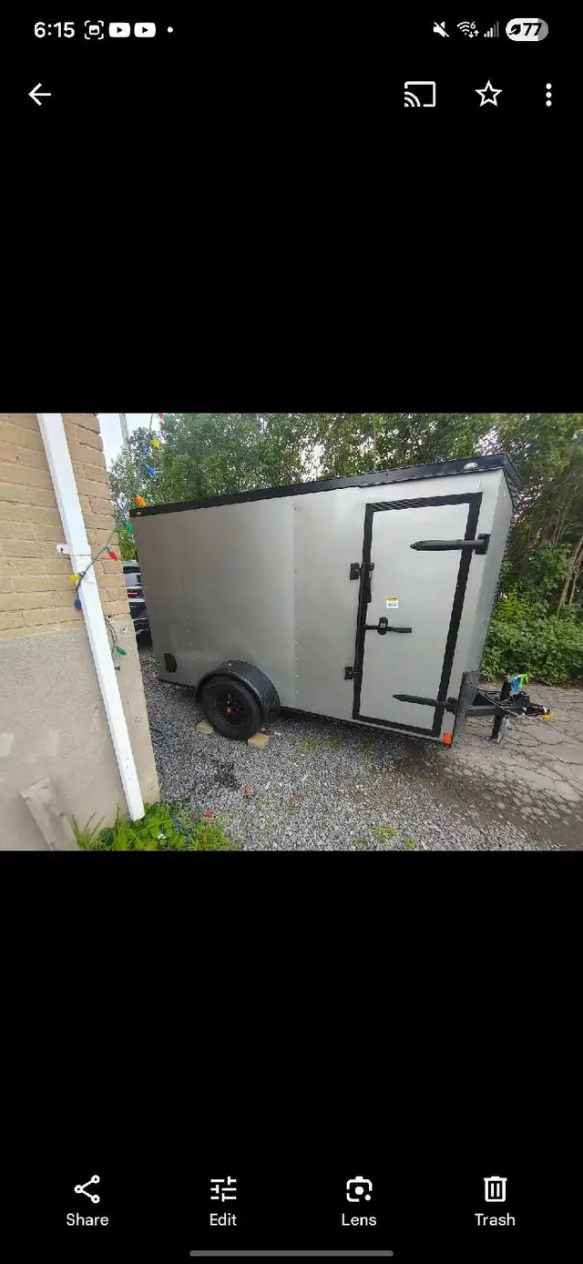 5x10x6 trailer with brakes in Cargo & Utility Trailers in City of Montréal - Image 2