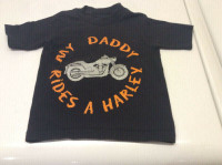 "MY DADDY RIDES A HARLEY" size 2 T-SHIRT !