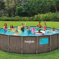 Funsicle 18 ft Crystal Vue Oasis Designer Pool 