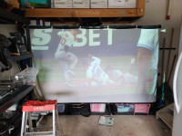 Projector w/118 inch screen