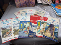 TEN VINTAGE USA TRAVEL MAPS IN GOOD CONDITION #V1257