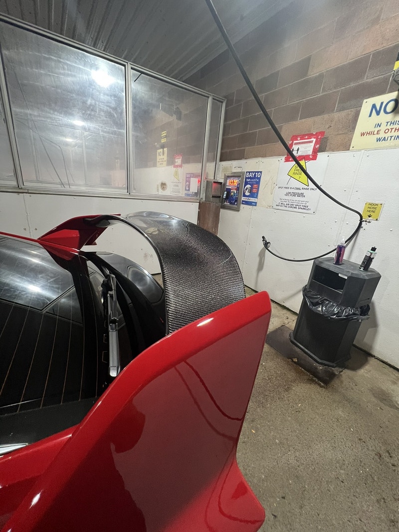 Type R FK8 Varis Style carbon fibre spoiler middle insert Auto Body