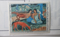 P. Gauguin Timbre Mint Hinged Postage Stamp Rep Francaise France