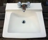 Bathroom vanity sinks, wall mount and top mount