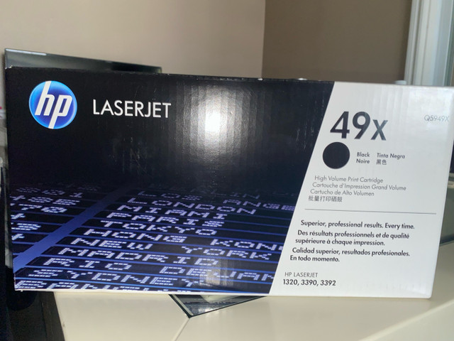 HP Q5949X 49X Black High Yield Toner Cartridge HP LaserJet 1320, in Printers, Scanners & Fax in Ottawa