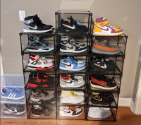 Acrylic Sneaker Display Shoe Boxes - Transparent, Magnetic