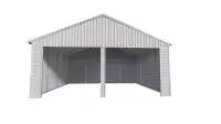 Heavy Duty 21FT×19FT Double Garage Metal Shed for Sale