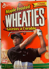Tiger Woods Collector Wheaties Cereal Box unopened Full