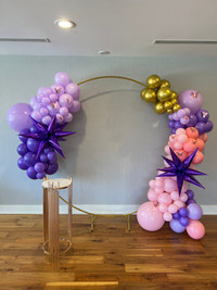 Ballon garland and decor 